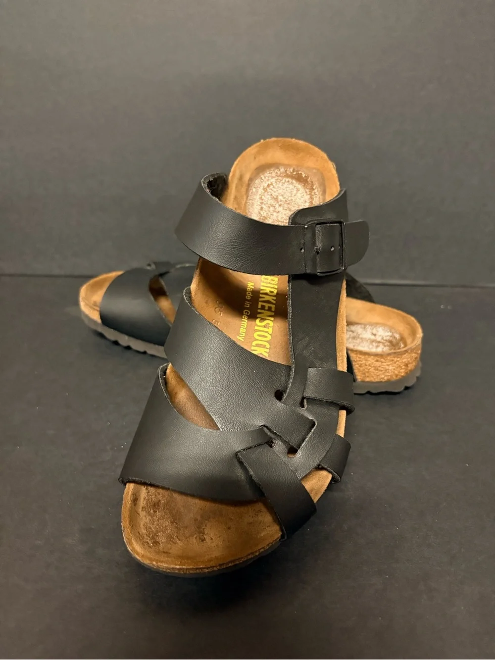 Birkenstock Black Leather Multi-Strap Women’s Sandal